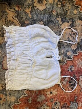 White milk maid tank top
